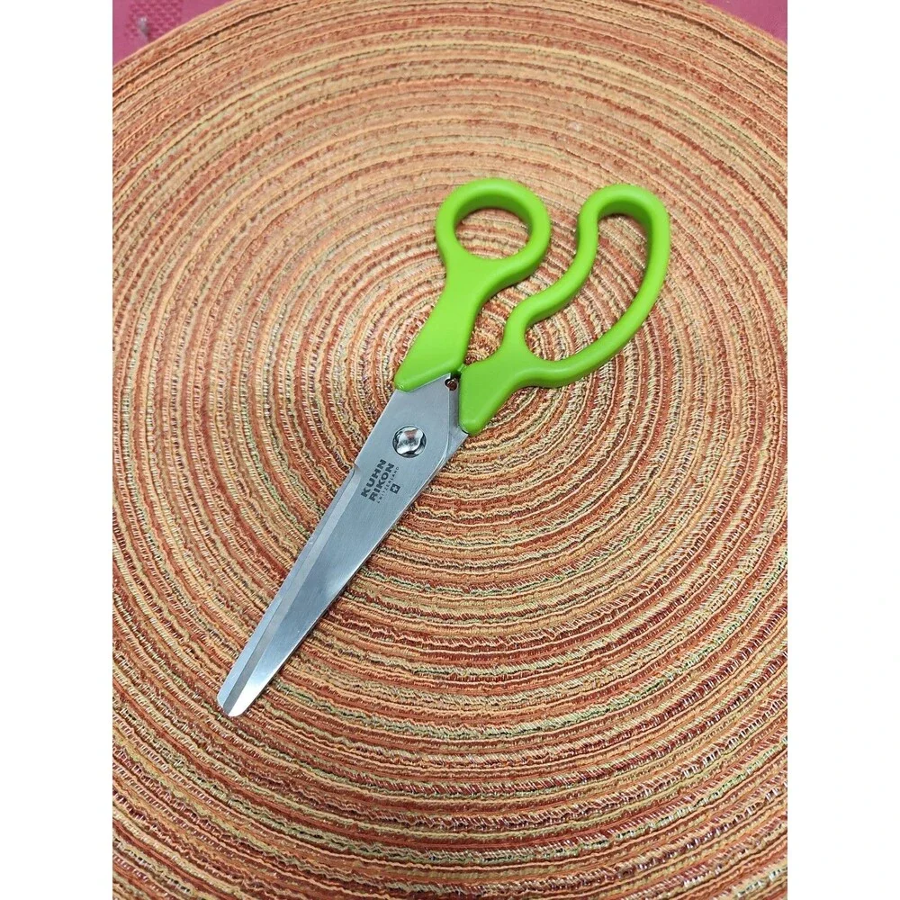 Kuhn Rikon Pull-Apart  Kitchen Shears Green Handle Swiss Made